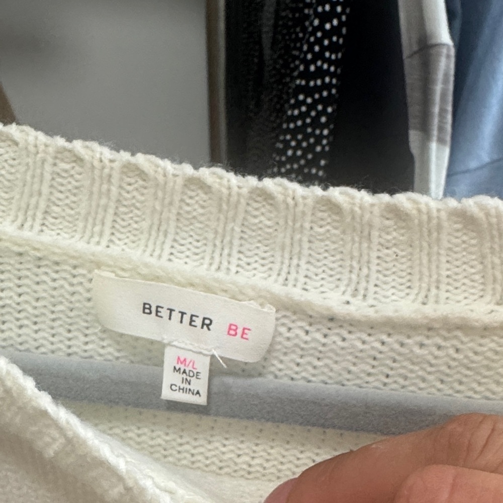 Better Be Striped Crew Neck Sweater. Sz M/L - Picture 9 of 11